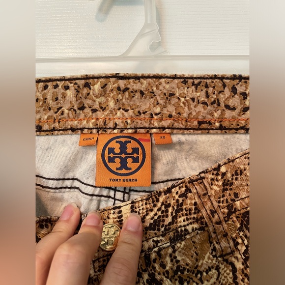 Tory Burch Snakeskin Print Jeans - Picture 5 of 7